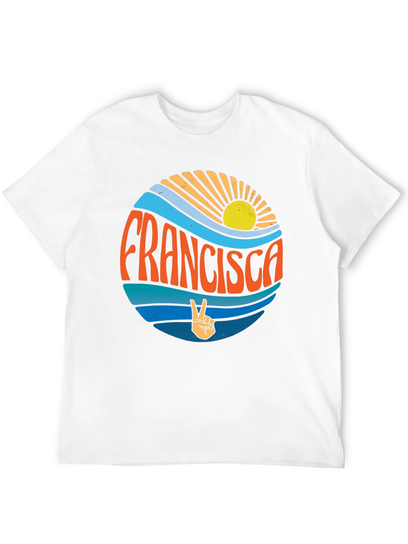 Francisca Retro Graphic Tee - Peace & Sunshine T-Shirt