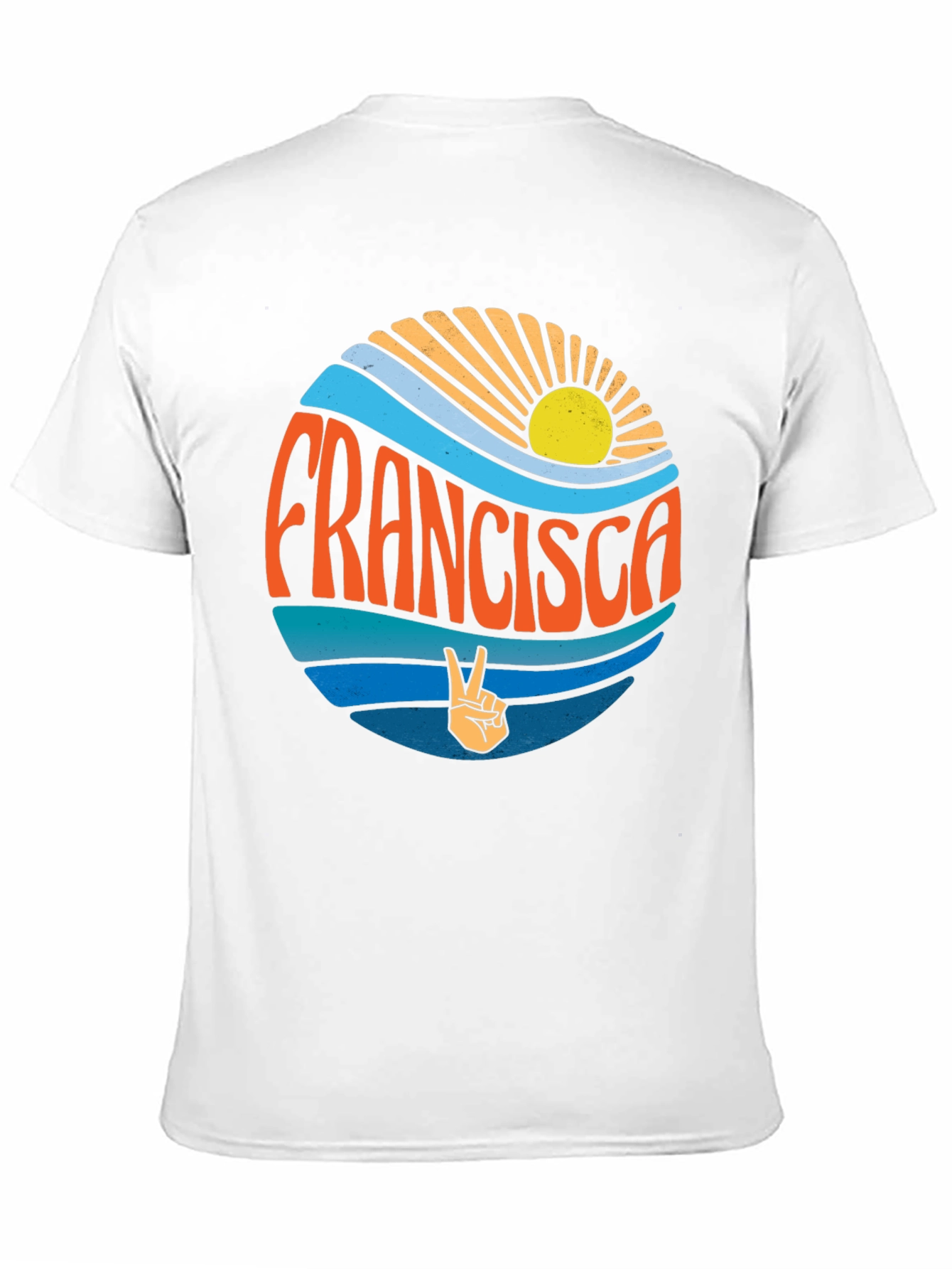 Francisca Retro Graphic Tee - Peace & Sunshine T-Shirt
