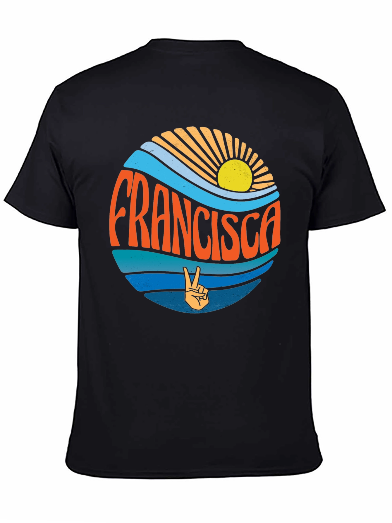 Francisca Retro Graphic Tee - Peace & Sunshine T-Shirt