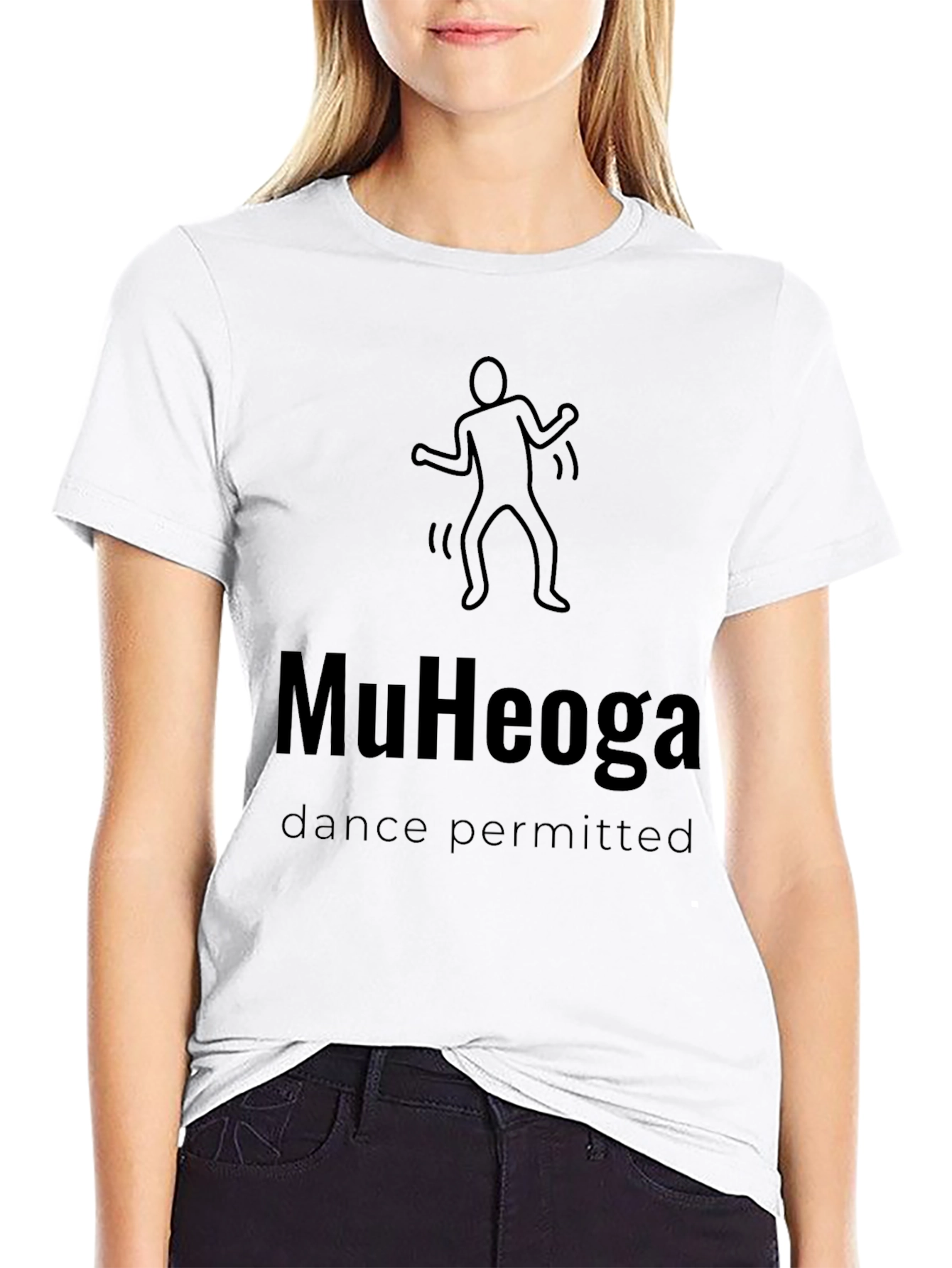 MuHeoga Dance Permitted Black T-Shirt
