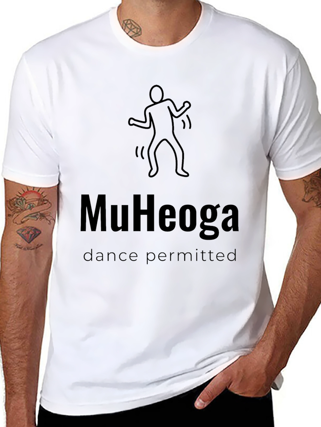 MuHeoga Dance Permitted Black T-Shirt