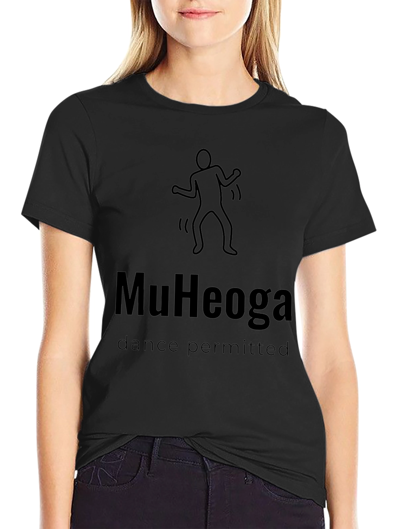 MuHeoga Dance Permitted Black T-Shirt