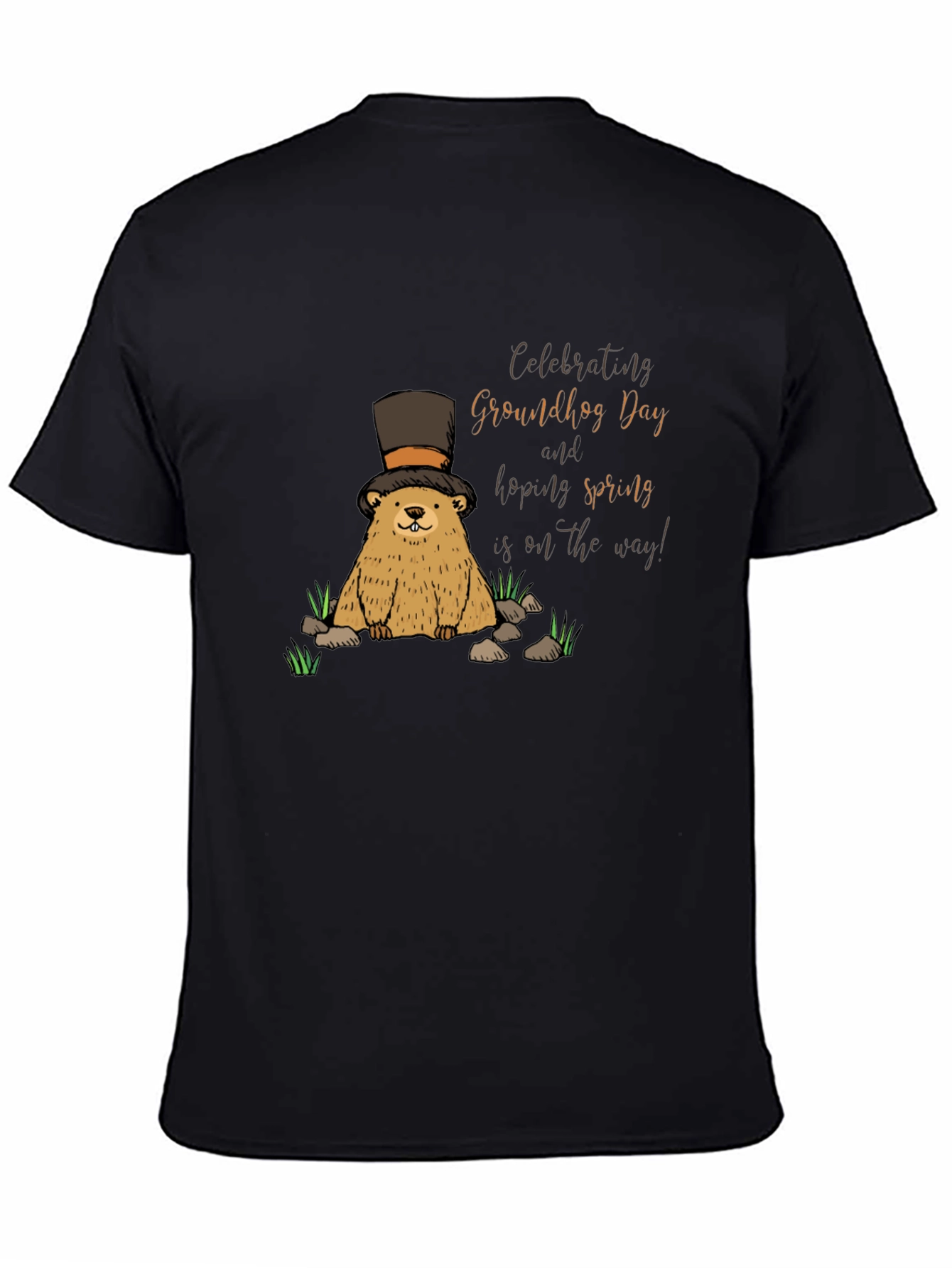 Groundhog Day T-Shirt - Hoping for Spring!