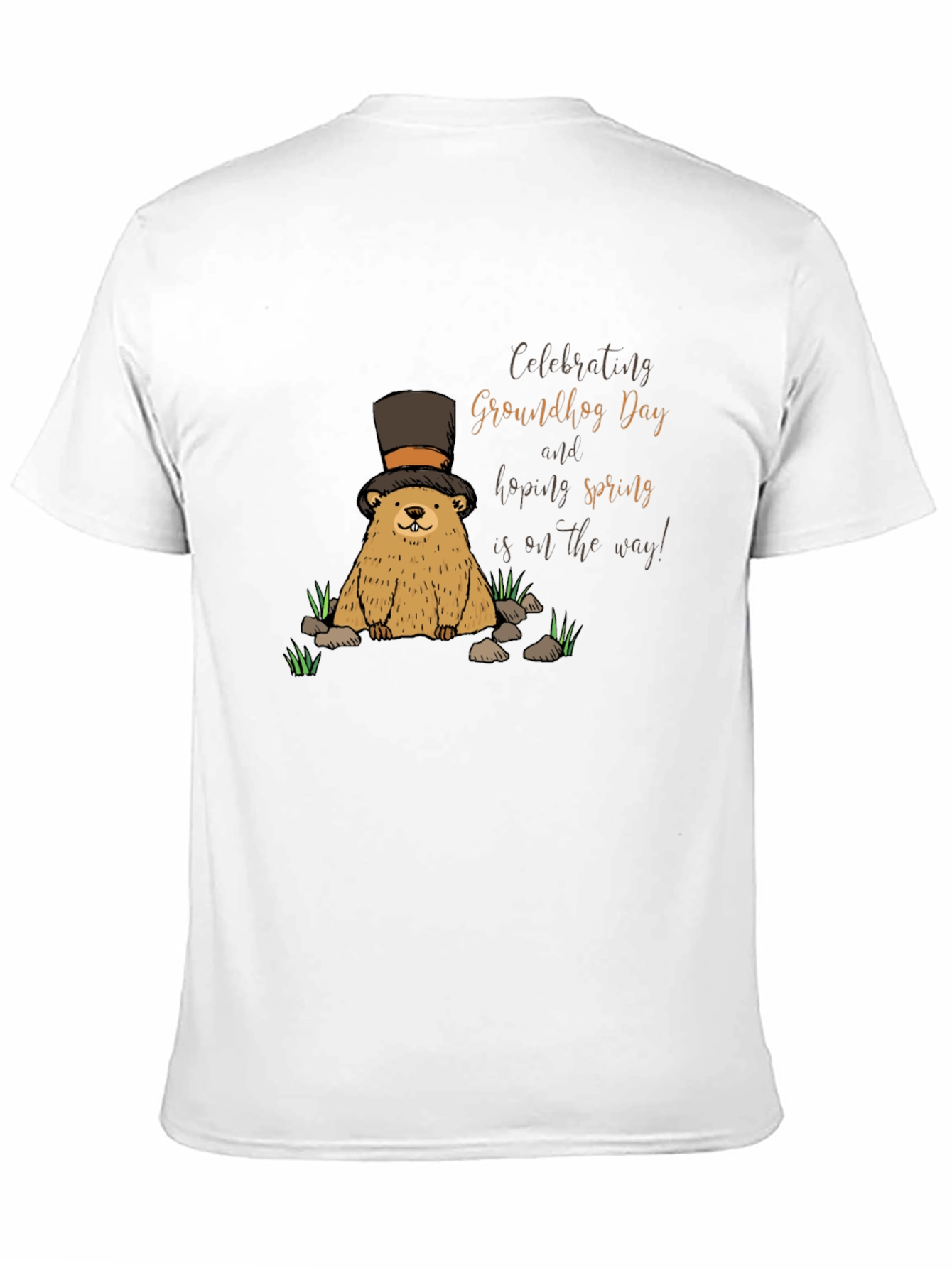 Groundhog Day T-Shirt - Hoping for Spring!