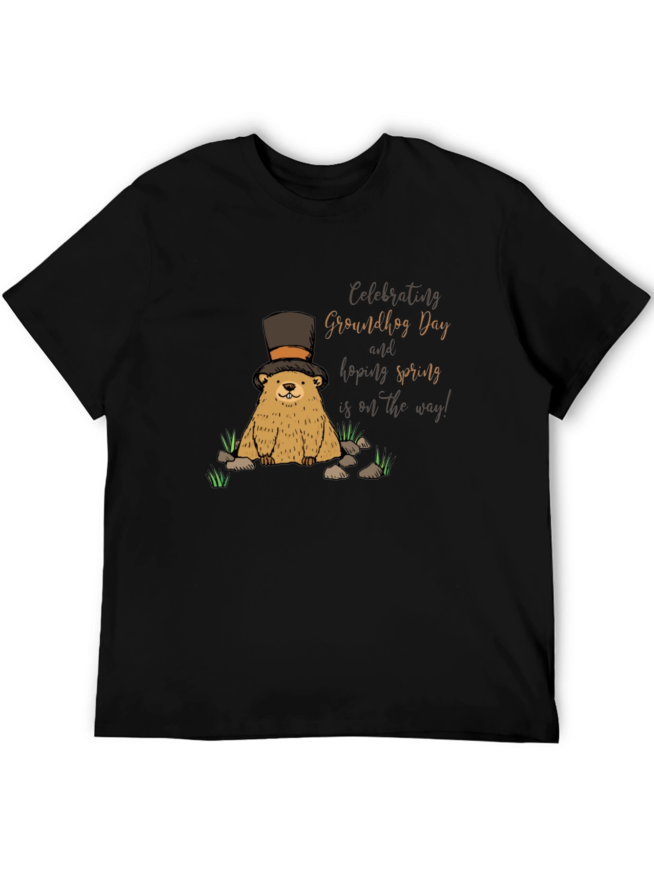 Groundhog Day T-Shirt - Hoping for Spring!