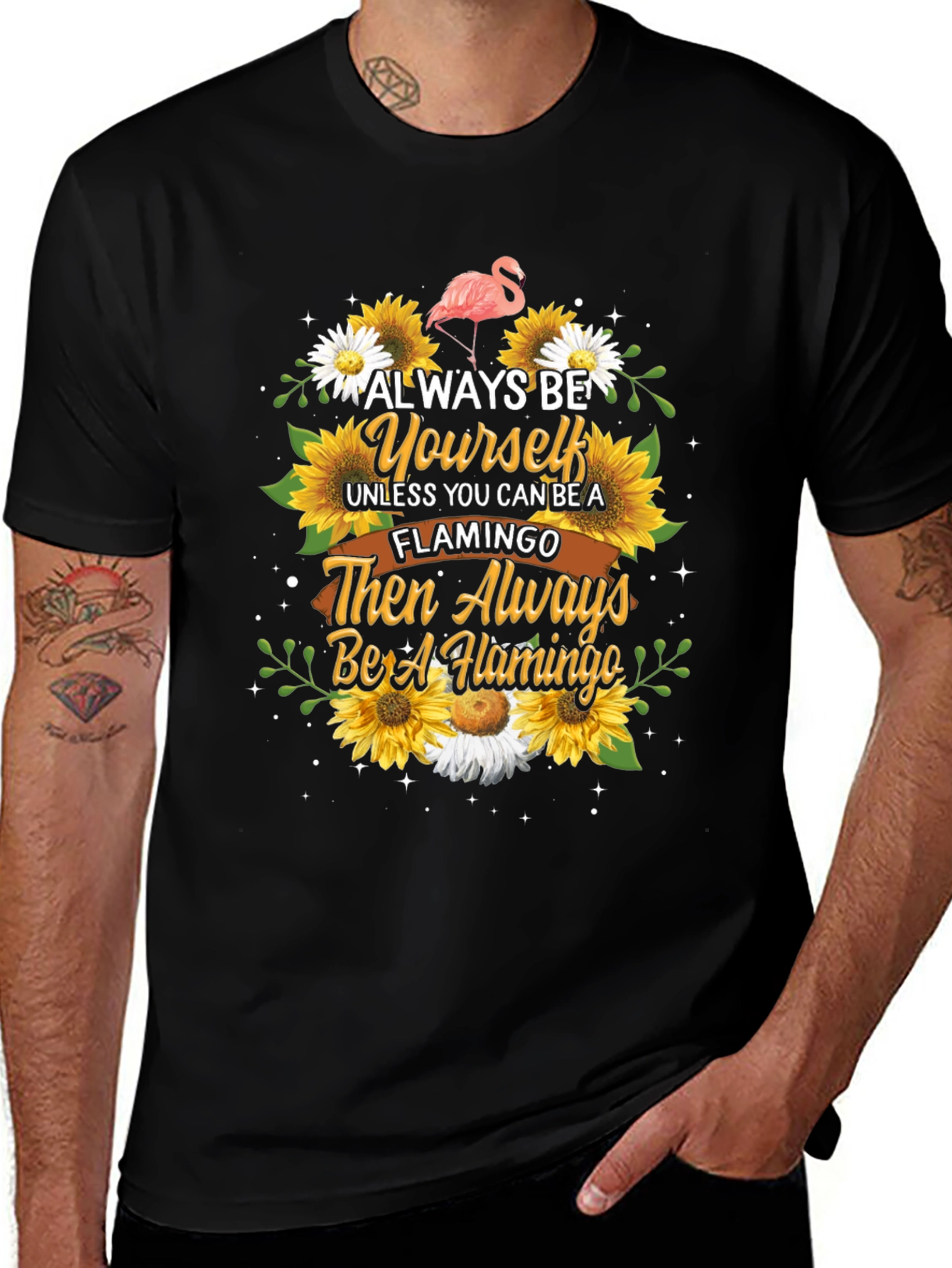 Always Be Yourself Flamingo Graphic Tee