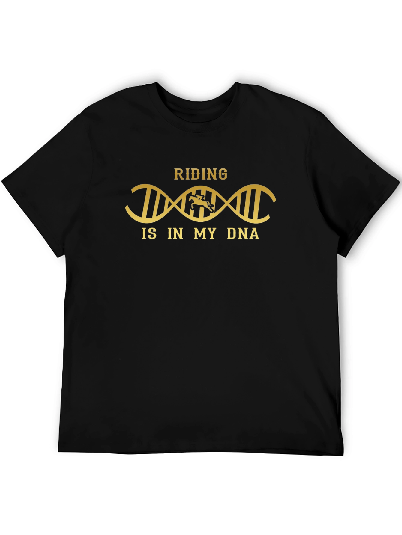 Riding is in My DNA Black Graphic Tee