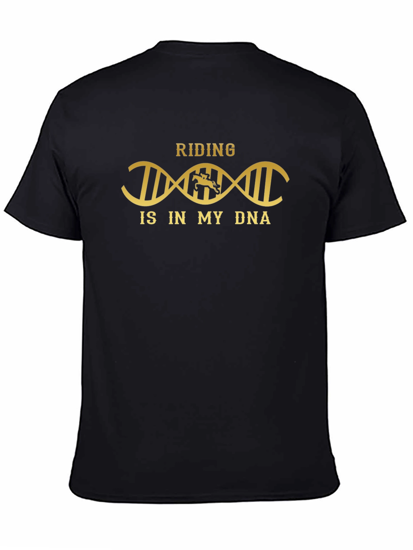 Riding is in My DNA Black Graphic Tee