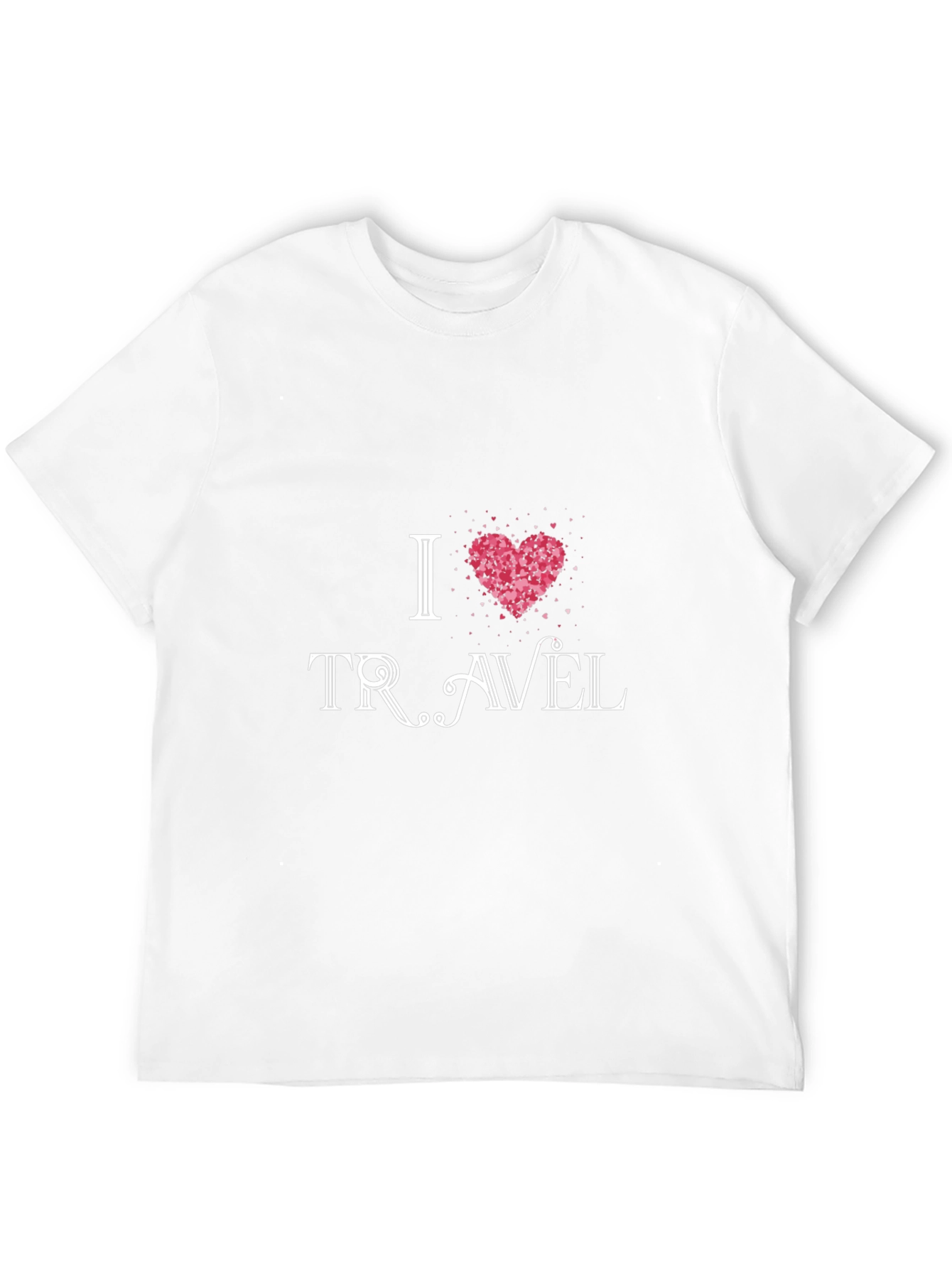 I Heart Travel Black Graphic Tee