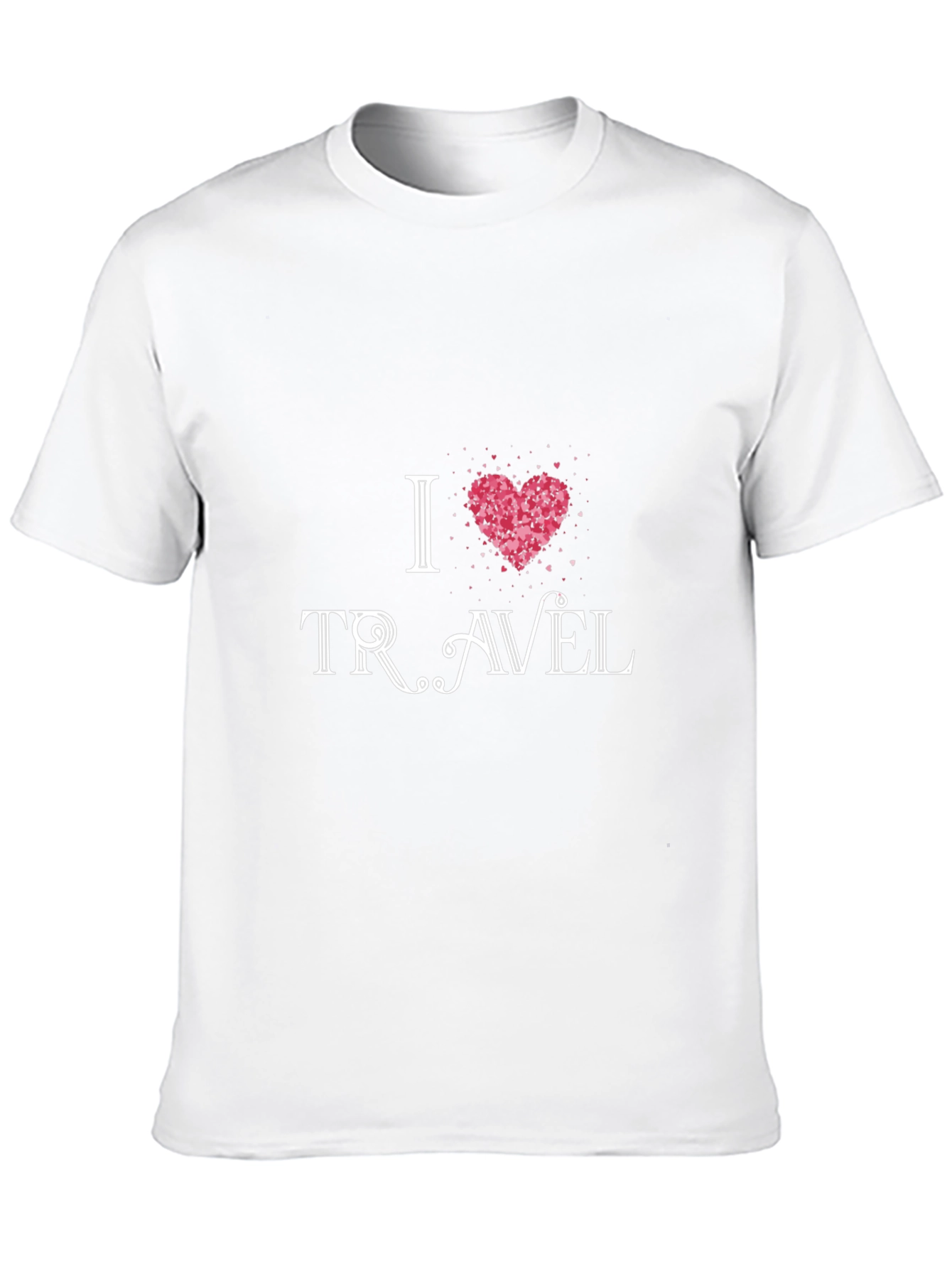 I Heart Travel Black Graphic Tee
