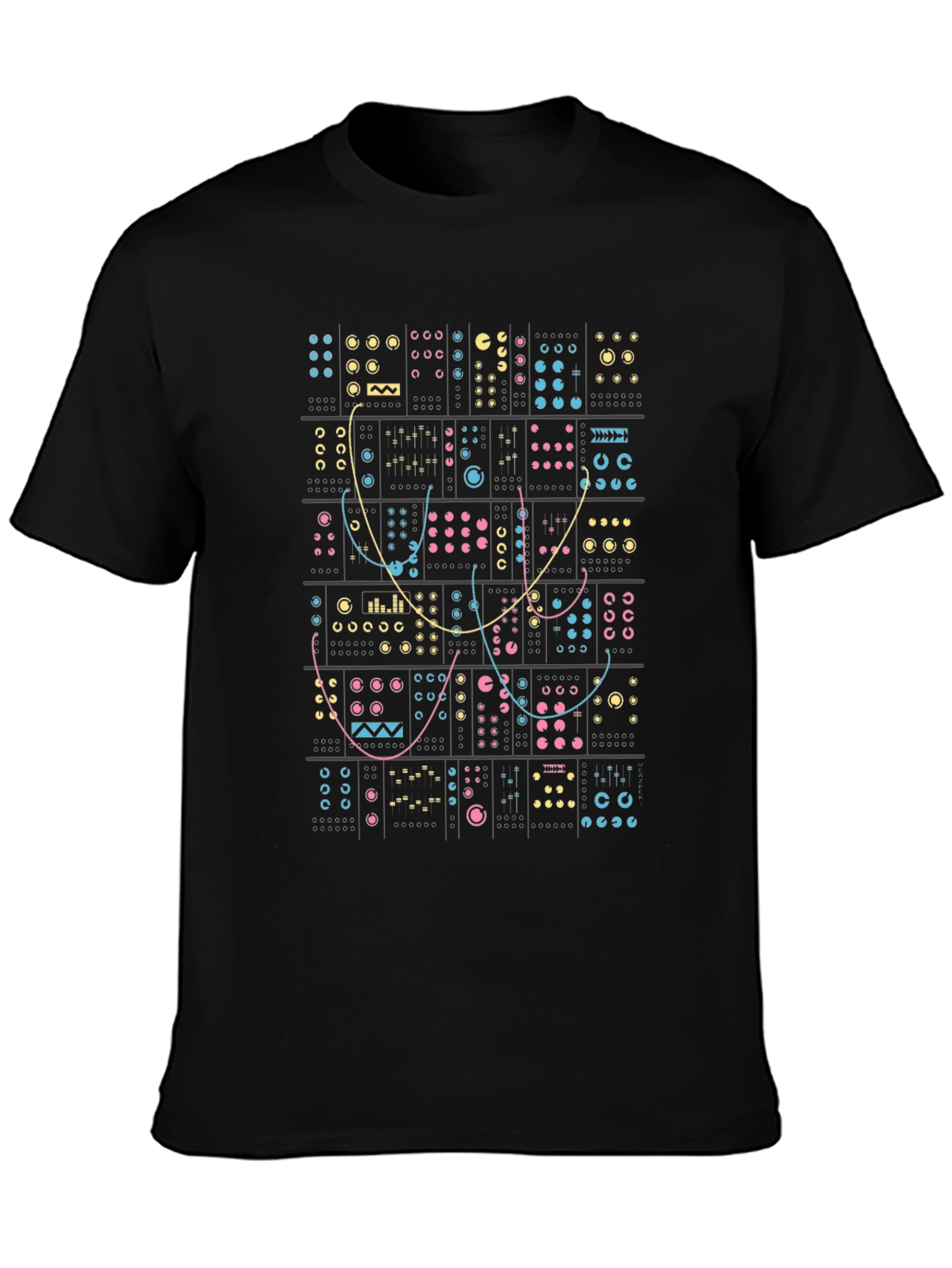 Synthesizer Circuit Board Graphic Tee - Black