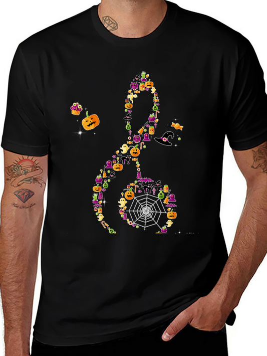 Halloween Music Treble Clef T-Shirt