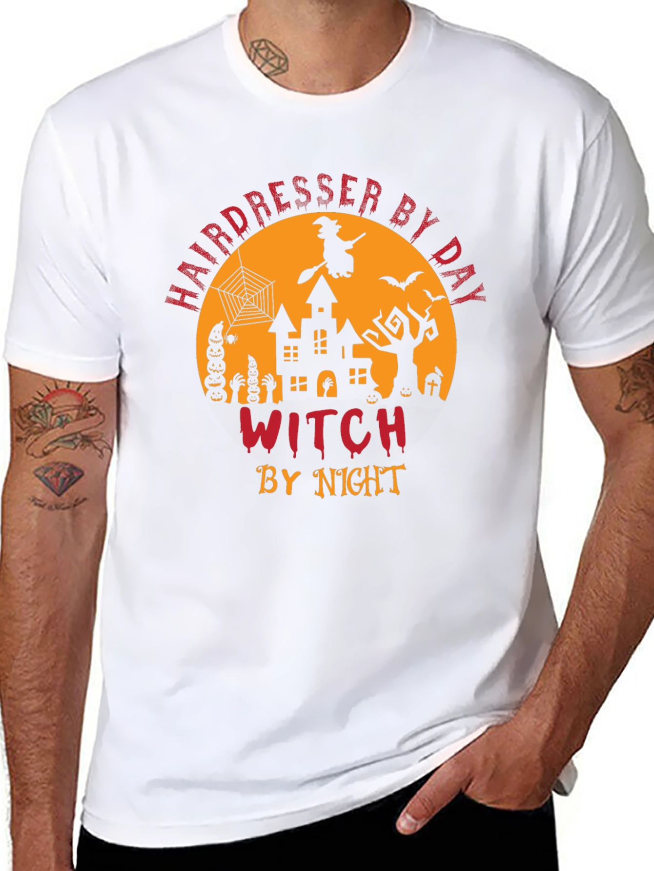 Hairdresser Witch Halloween T-Shirt