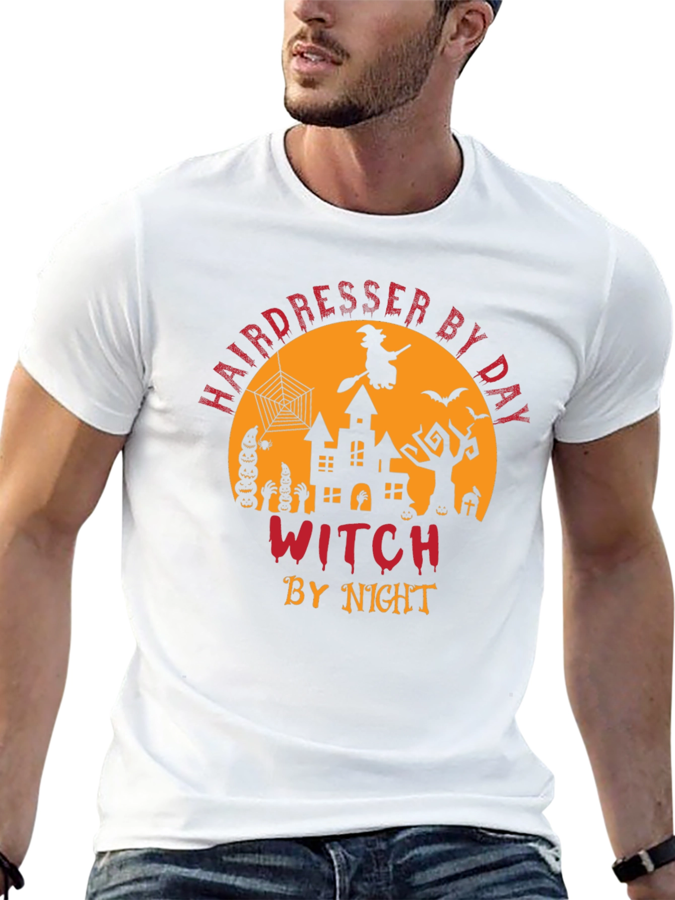 Hairdresser Witch Halloween T-Shirt