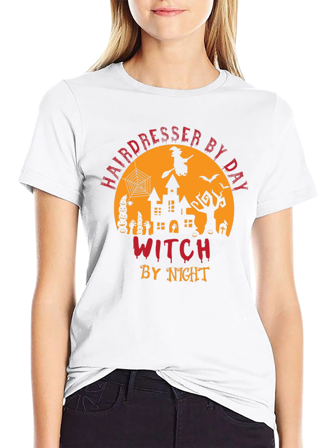 Hairdresser Witch Halloween T-Shirt