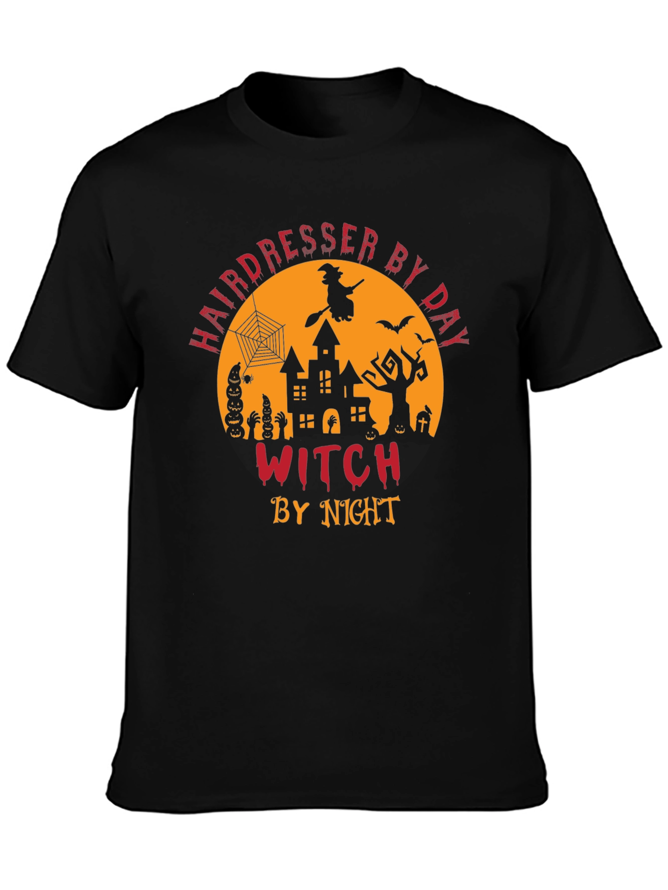 Hairdresser Witch Halloween T-Shirt