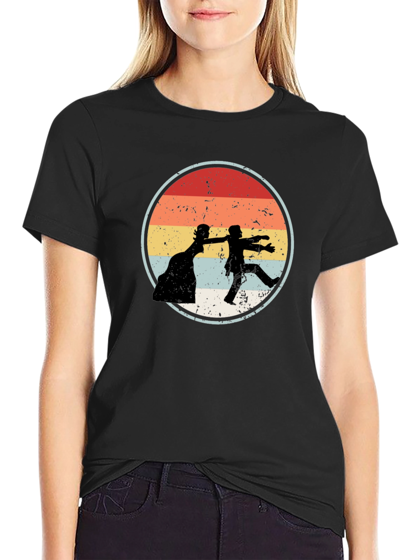 Retro Bride Groom T-Shirt