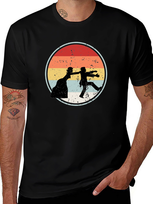 Retro Bride Groom T-Shirt