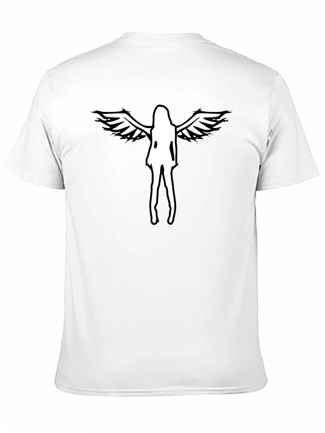 Angel Wings Graphic Tee - Mens Black T-Shirt
