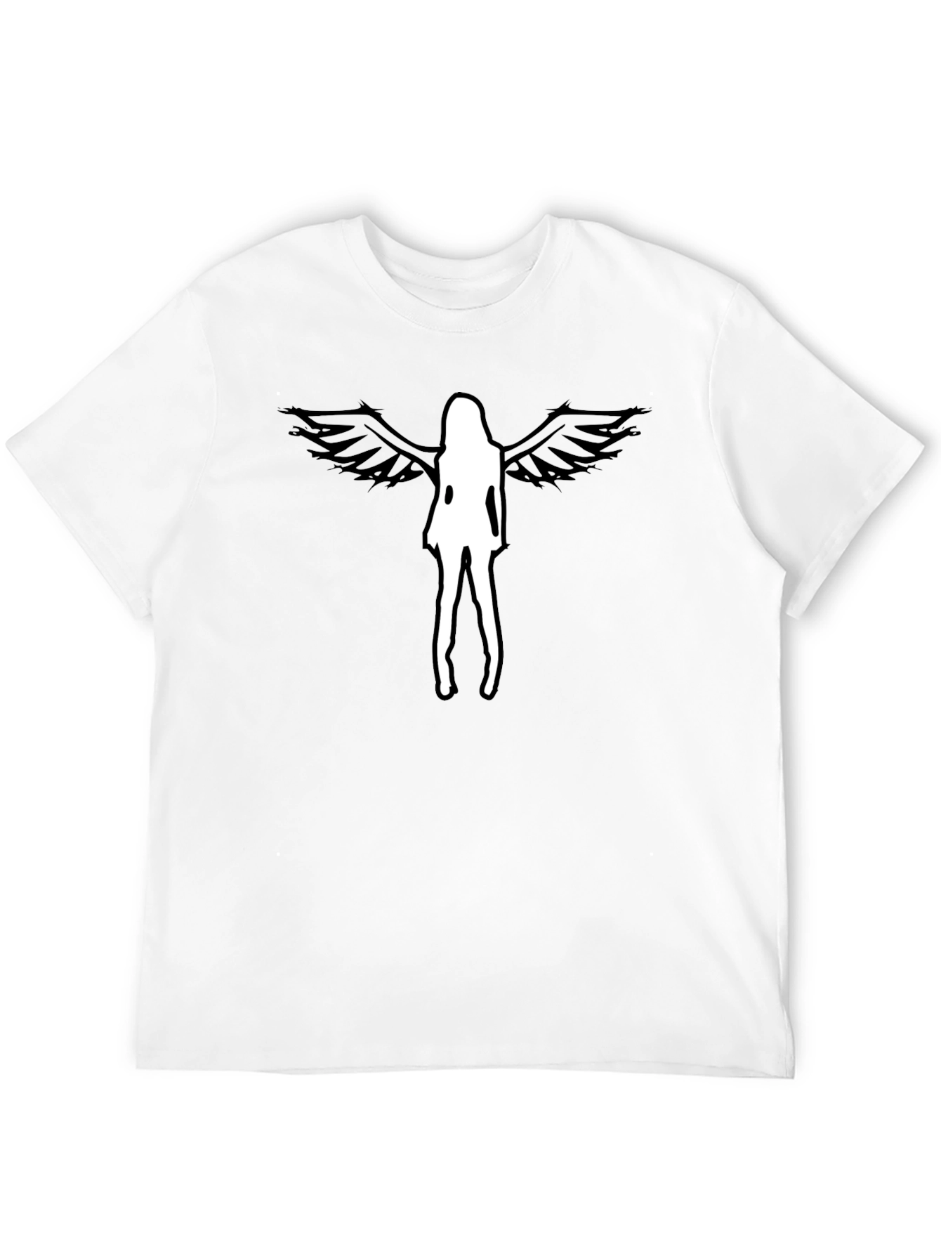 Angel Wings Graphic Tee - Mens Black T-Shirt