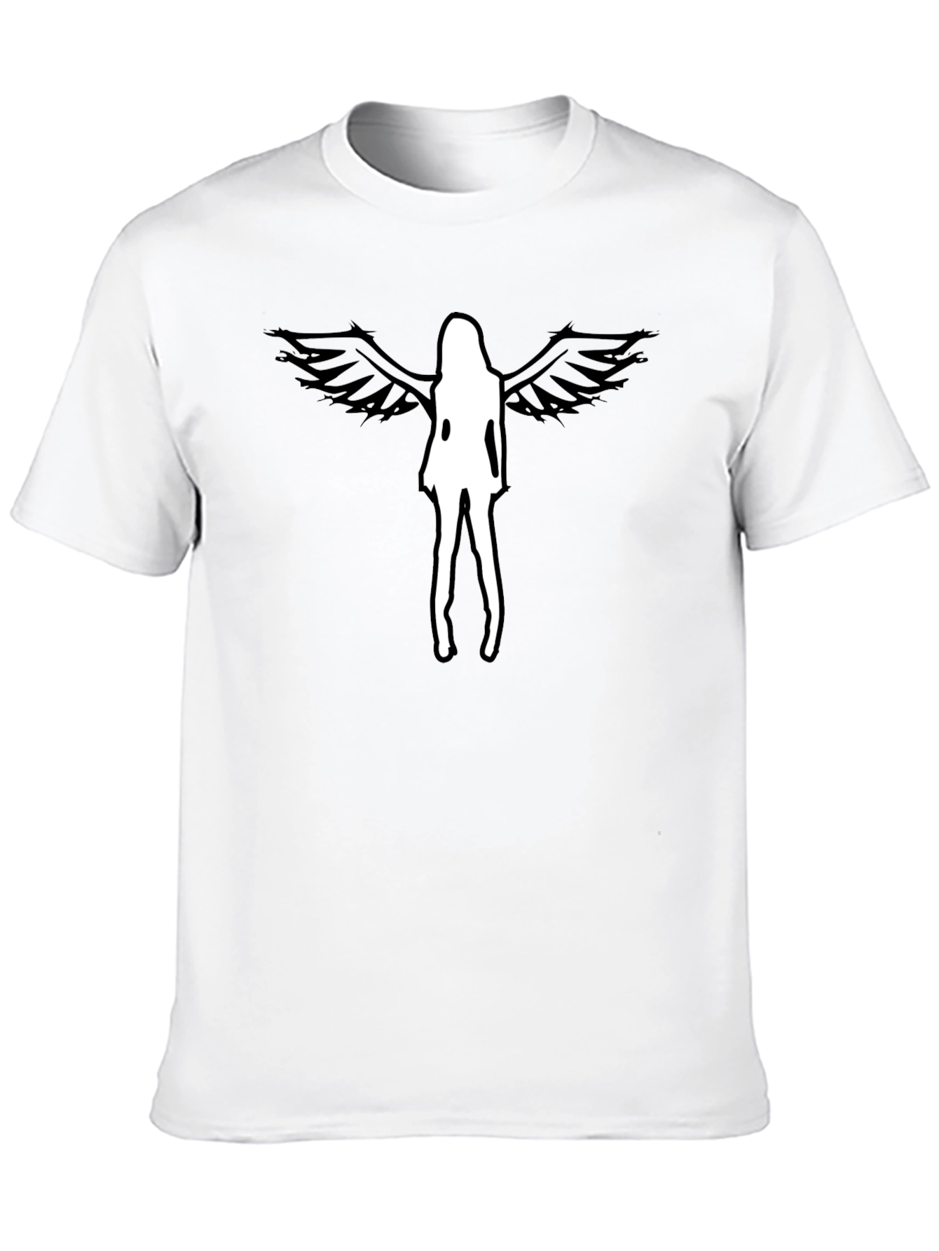 Angel Wings Graphic Tee - Mens Black T-Shirt