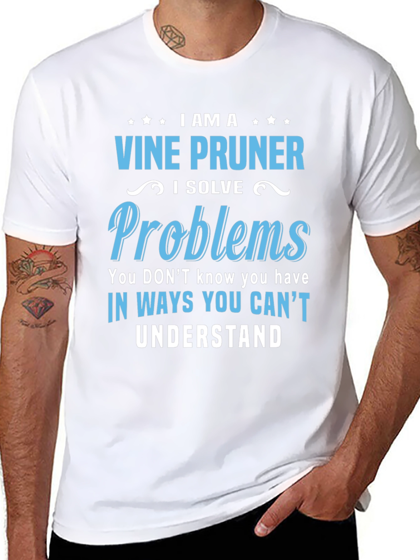 Vine Pruner T-Shirt: Problem Solver Design