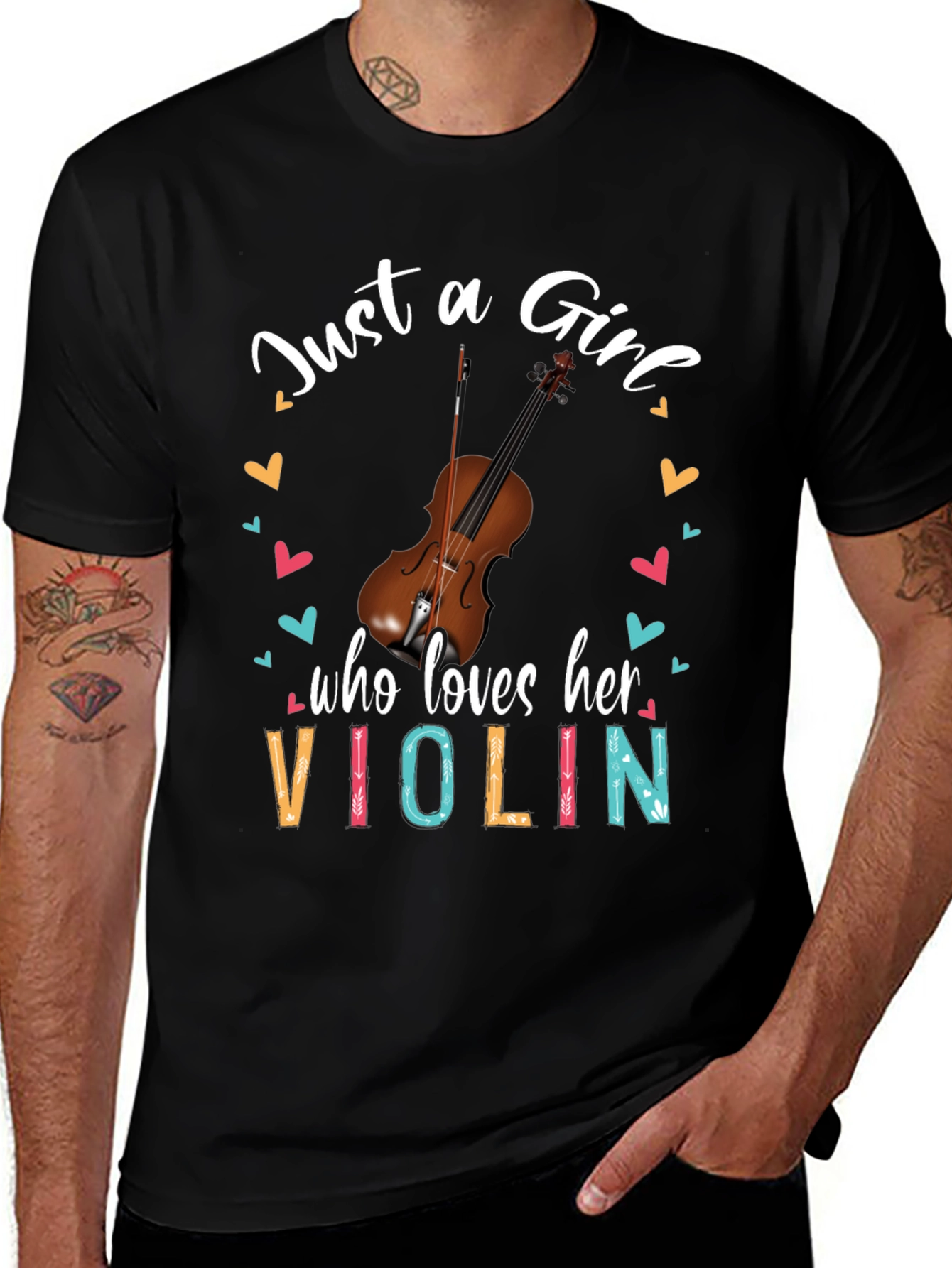 Just a Girl Who Loves Her Violin T-Shirt