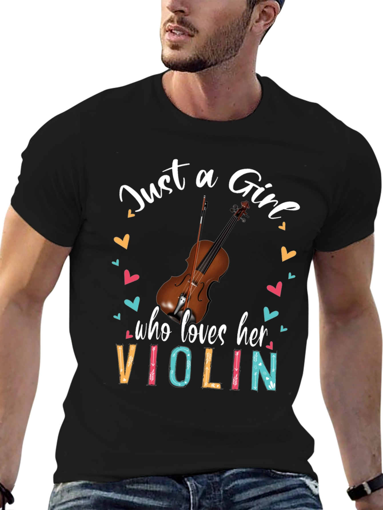 Just a Girl Who Loves Her Violin T-Shirt