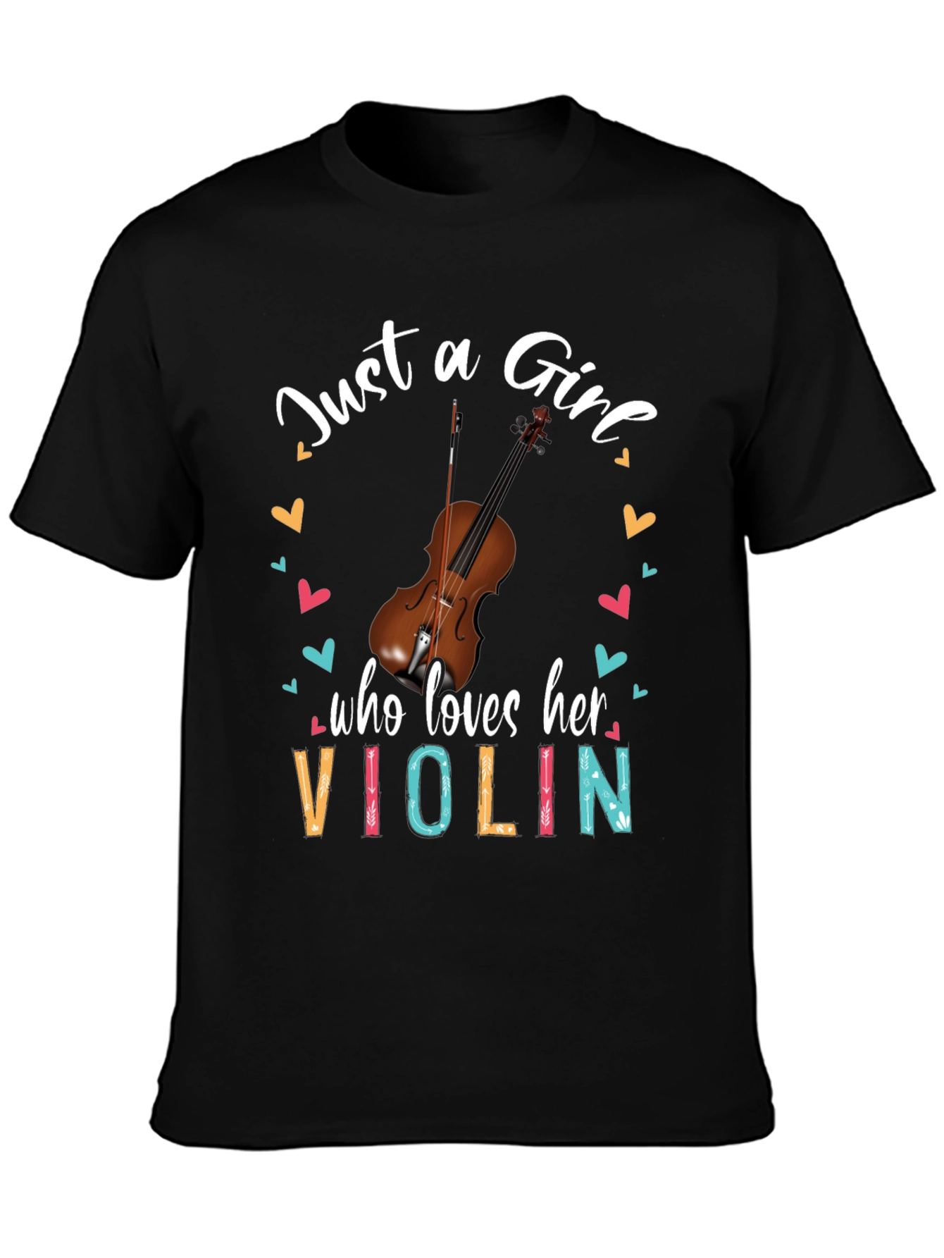 Just a Girl Who Loves Her Violin T-Shirt