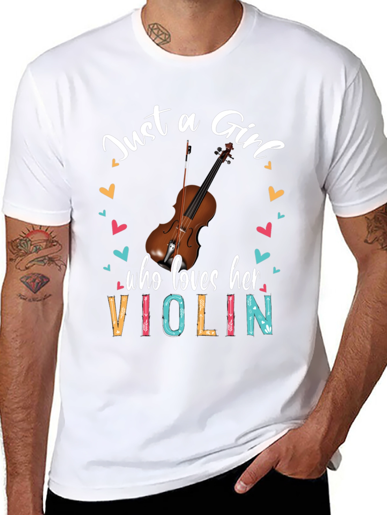 Just a Girl Who Loves Her Violin T-Shirt