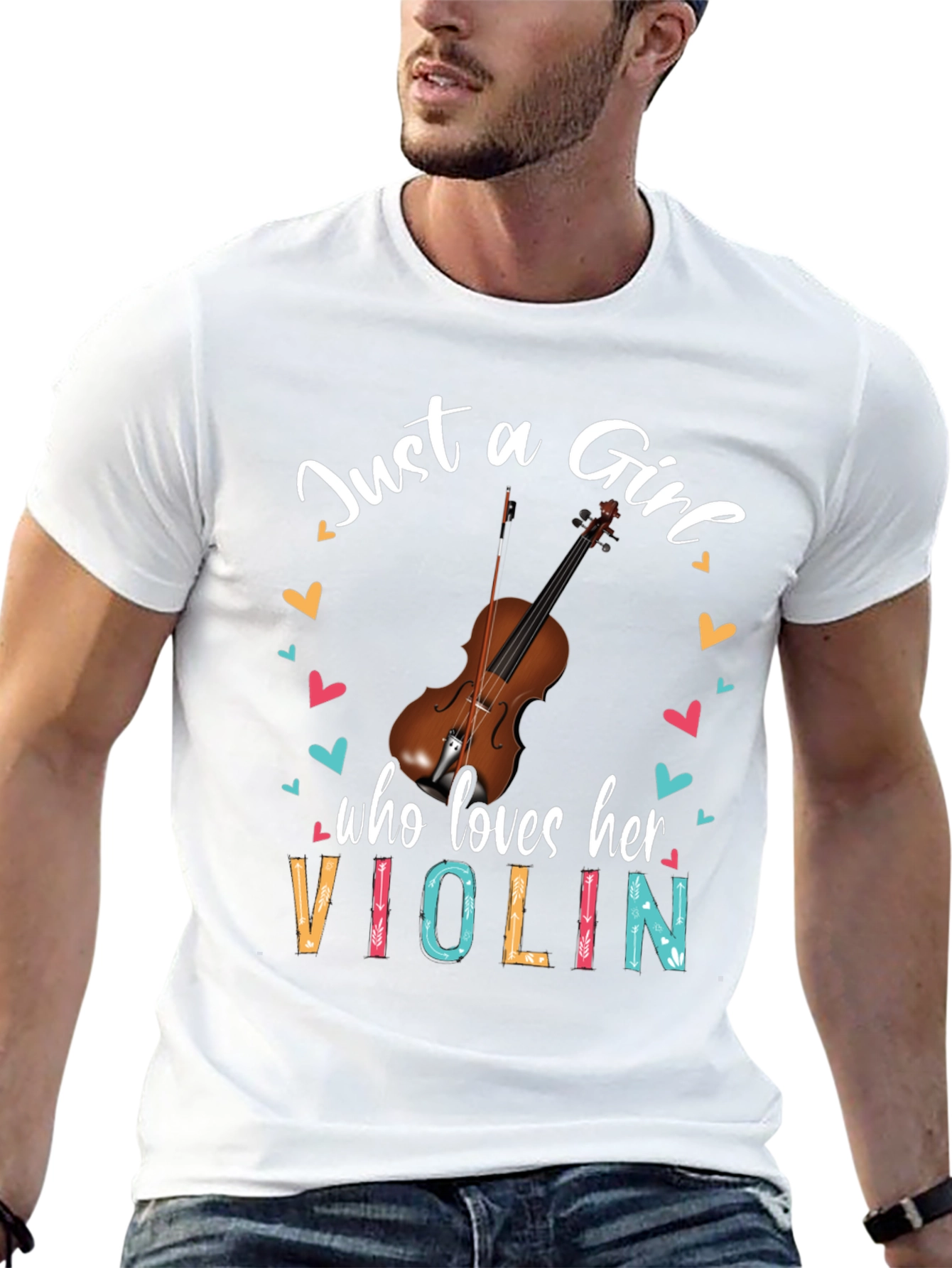 Just a Girl Who Loves Her Violin T-Shirt