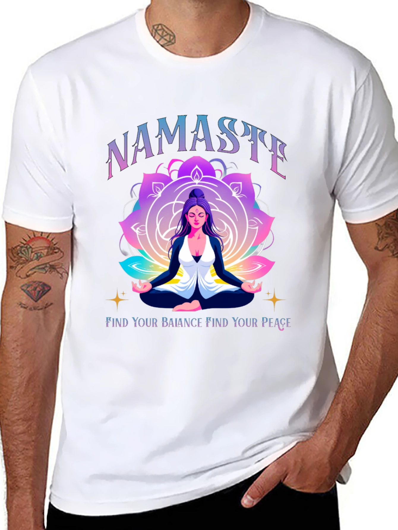 Namaste Yoga T-Shirt - Find Your Peace