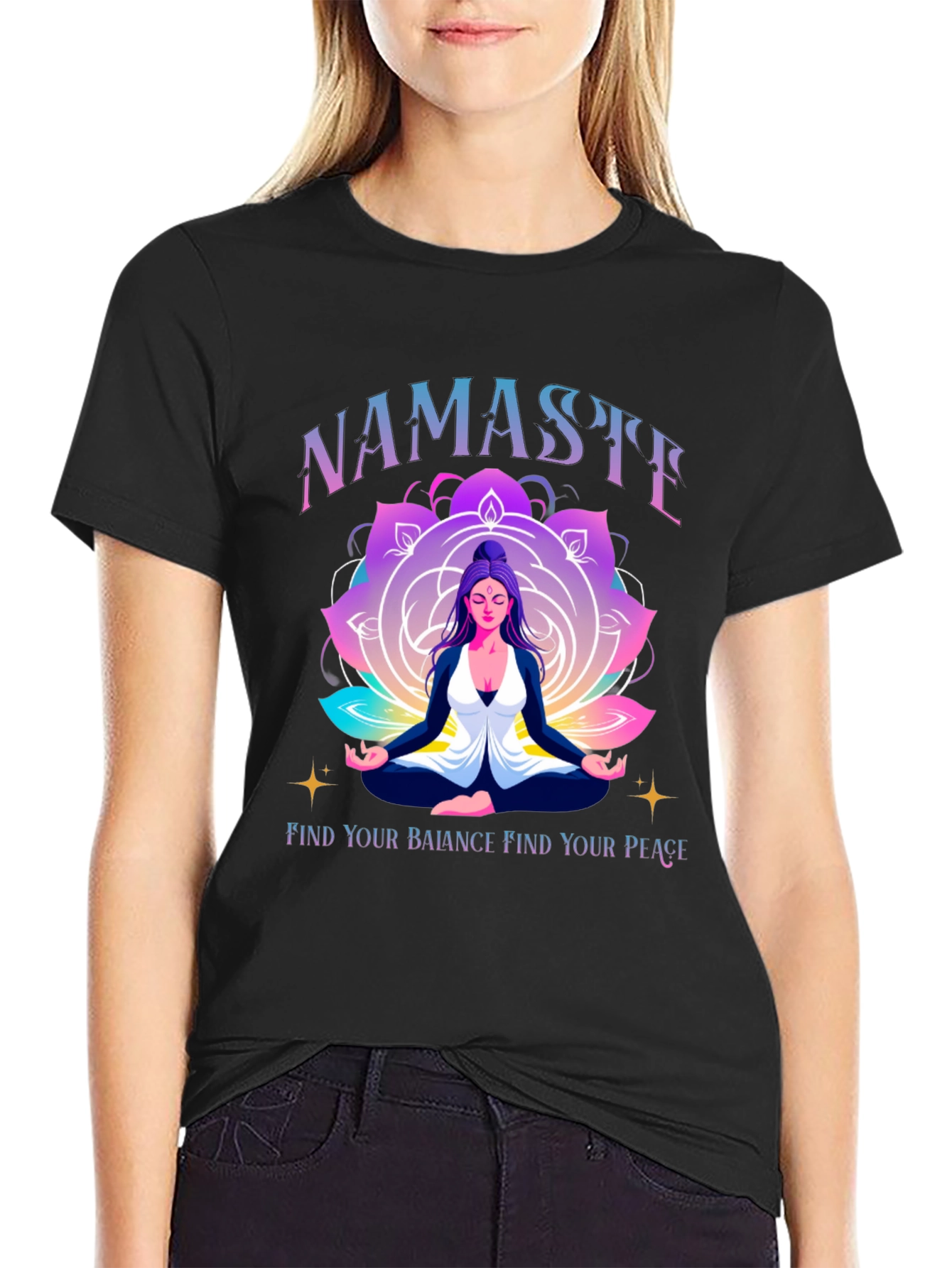 Namaste Yoga T-Shirt - Find Your Peace