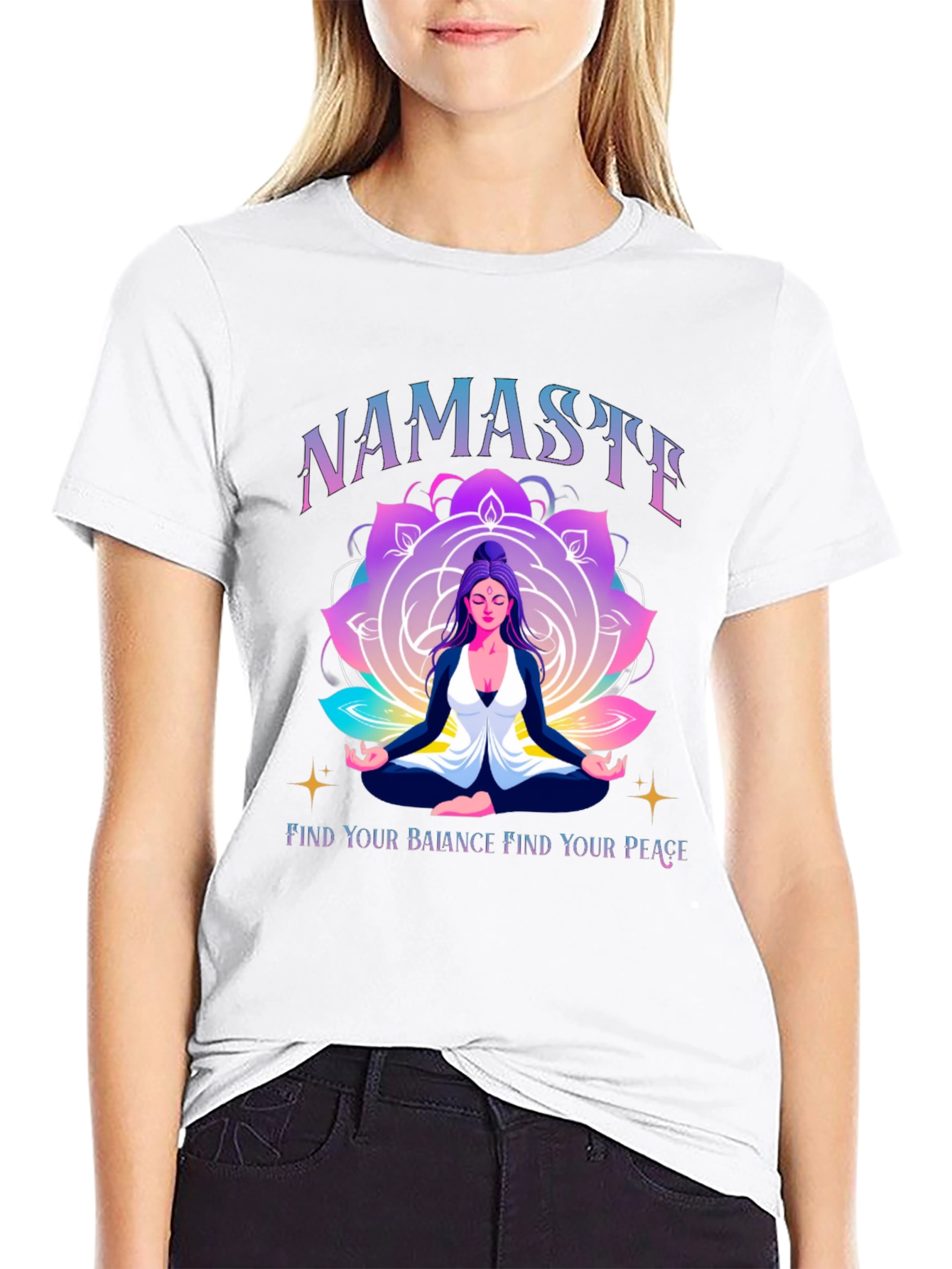 Namaste Yoga T-Shirt - Find Your Peace