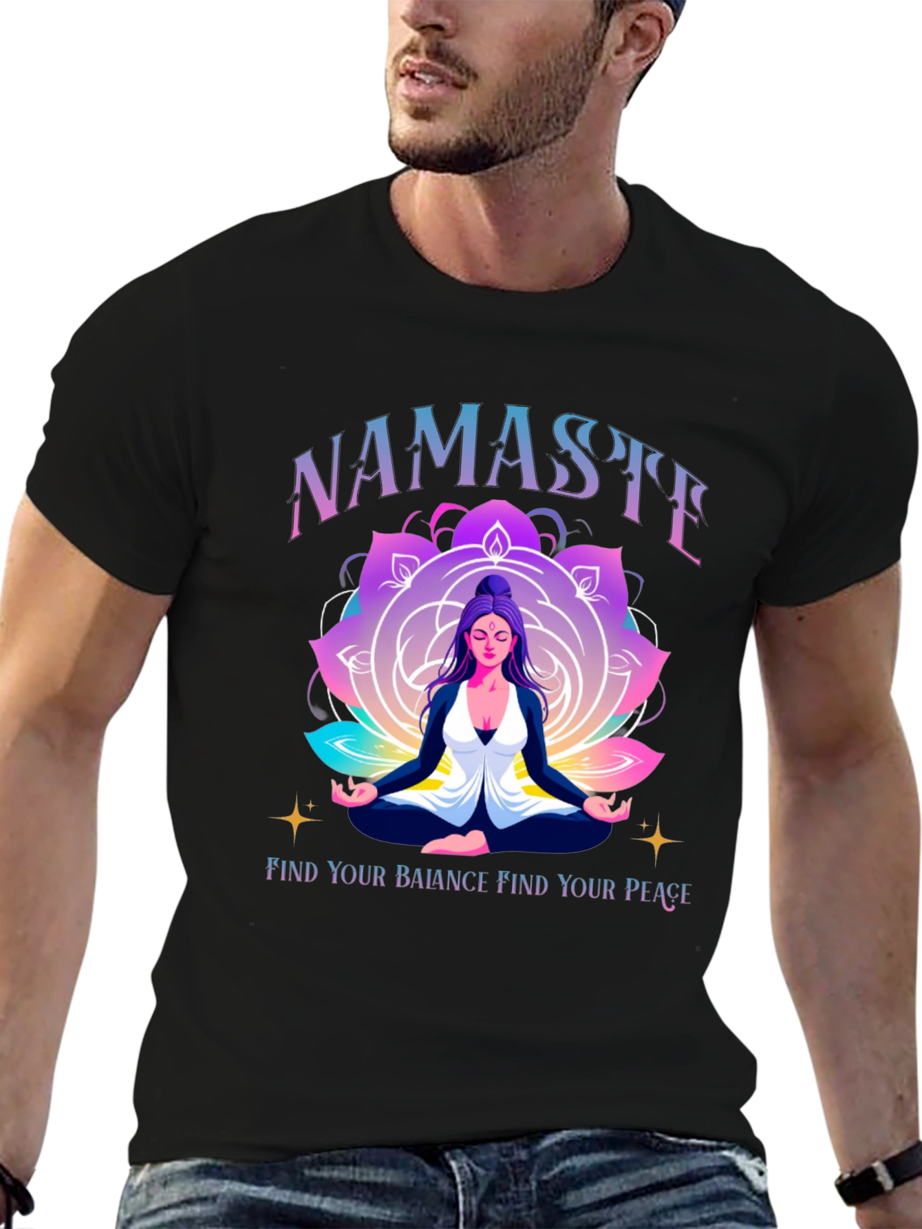 Namaste Yoga T-Shirt - Find Your Peace