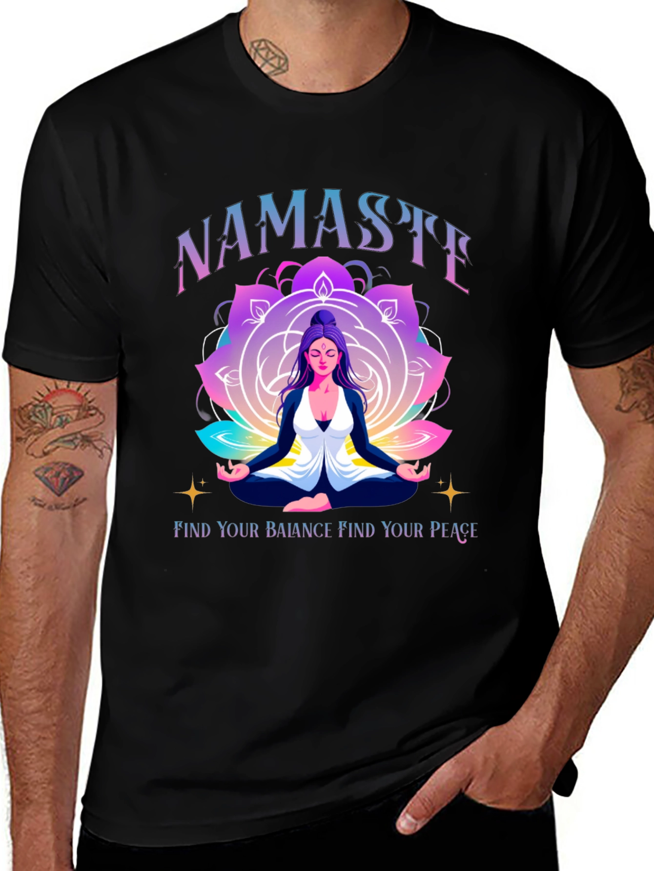 Namaste Yoga T-Shirt - Find Your Peace