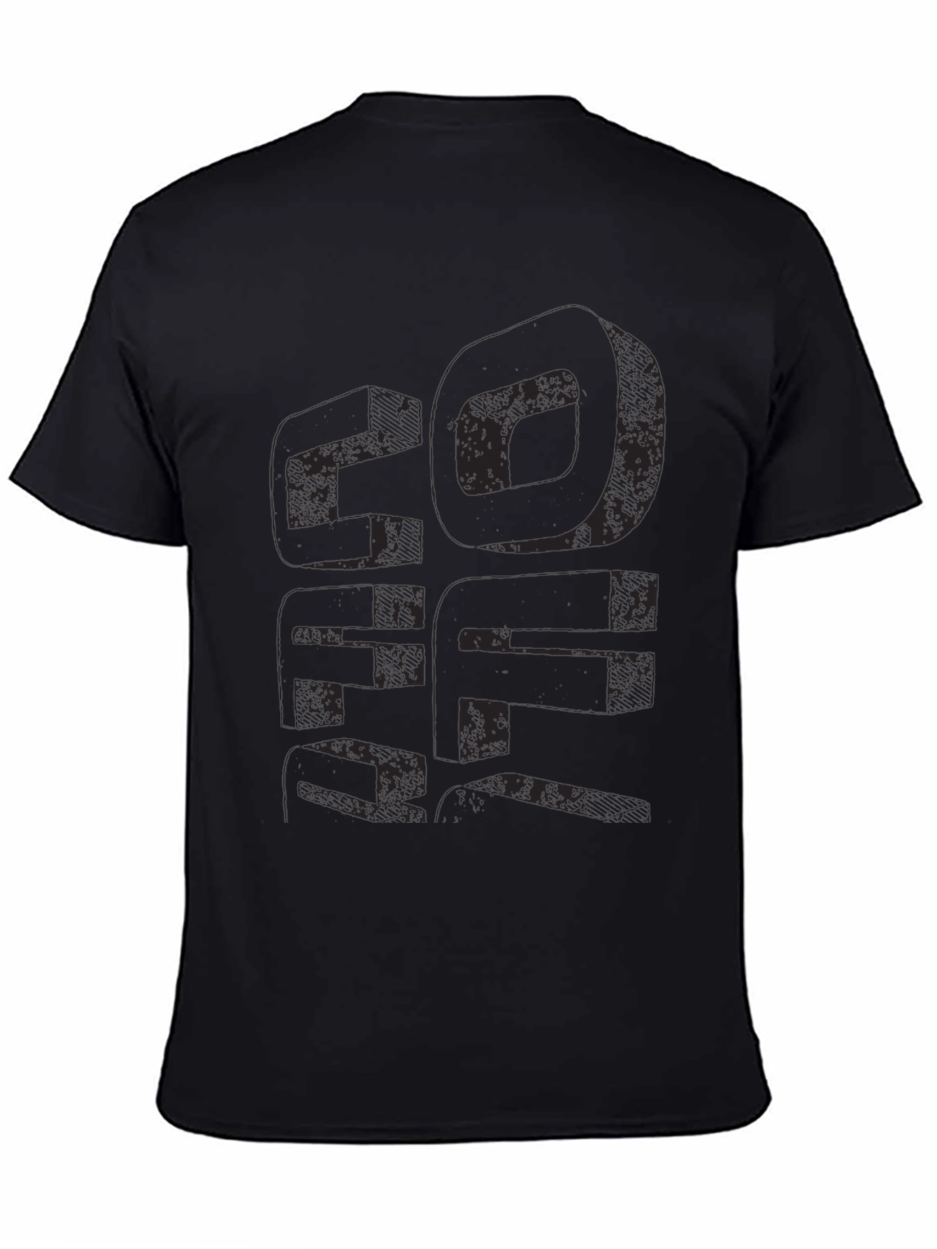 Distressed Graphic Print Tee