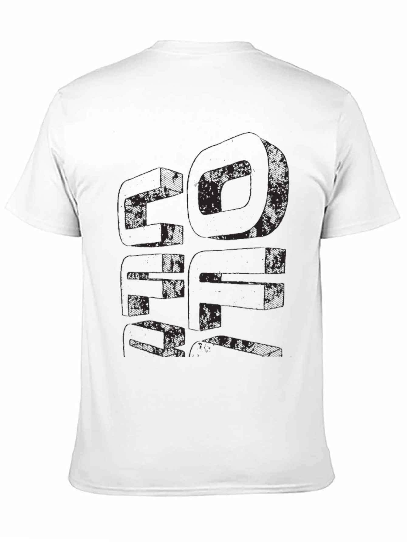 Distressed Graphic Print Tee