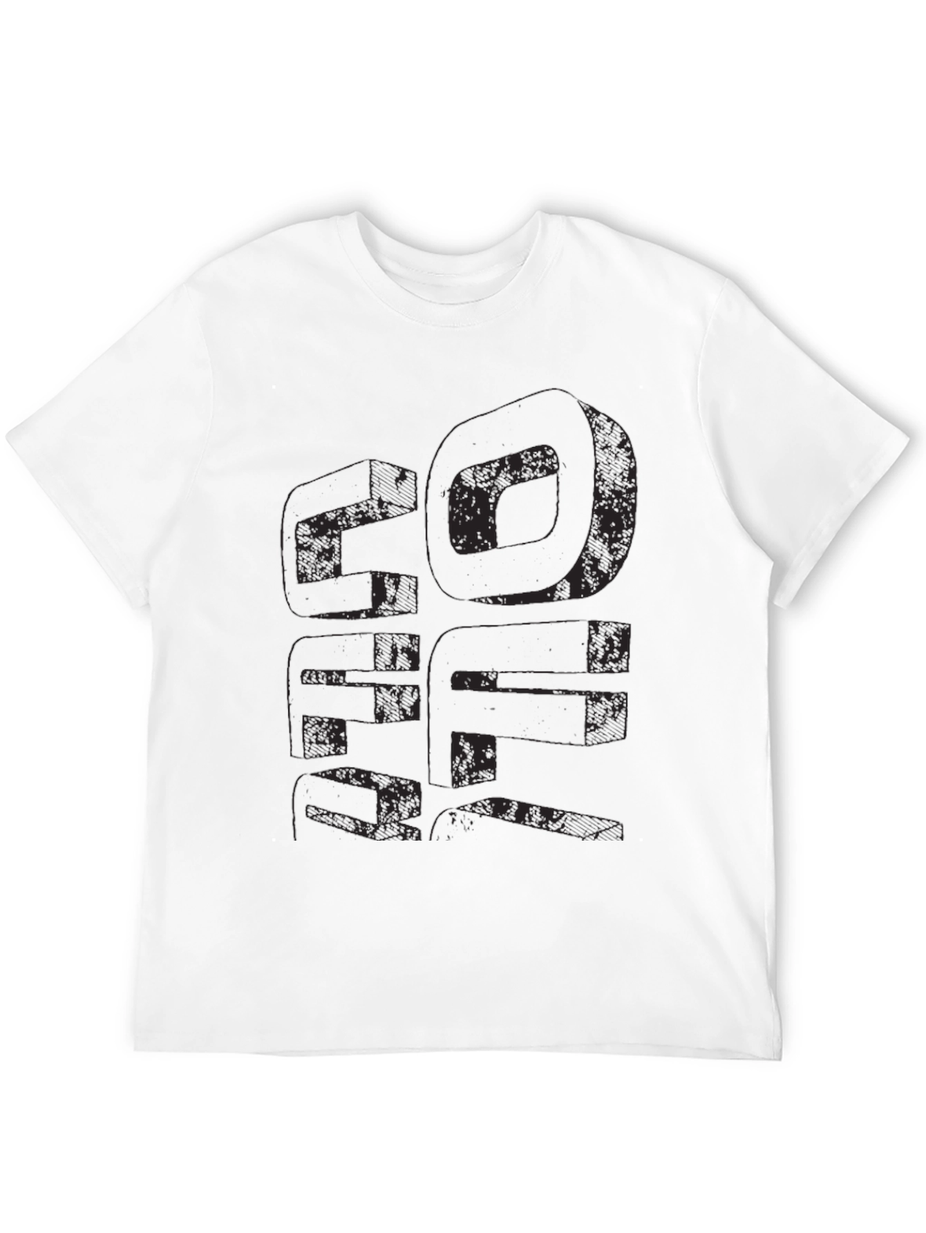 Distressed Graphic Print Tee
