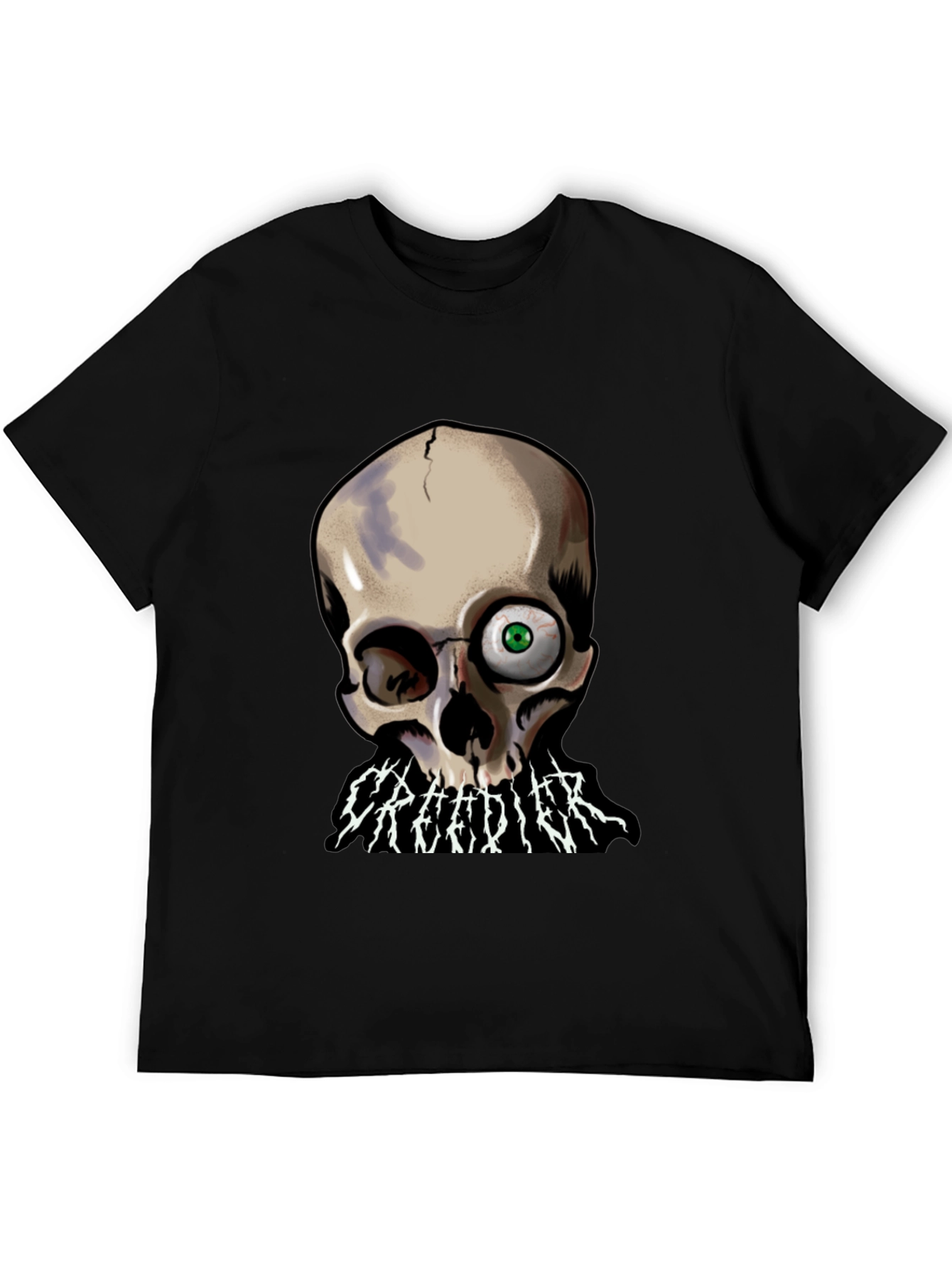 Creedier Skull Graphic T-Shirt
