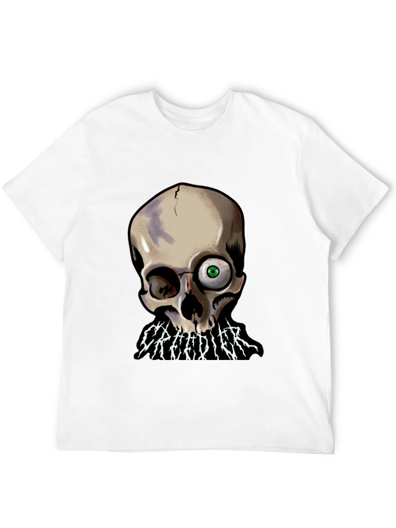 Creedier Skull Graphic T-Shirt
