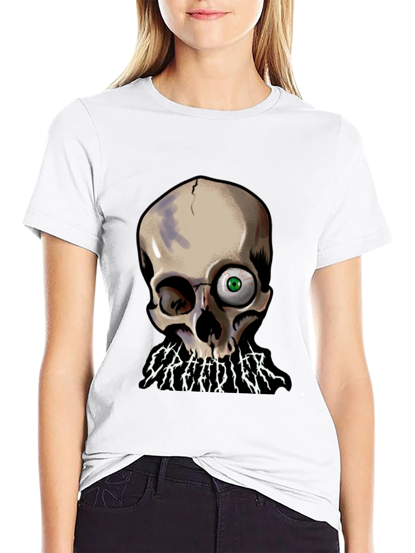 Creedier Skull Graphic T-Shirt