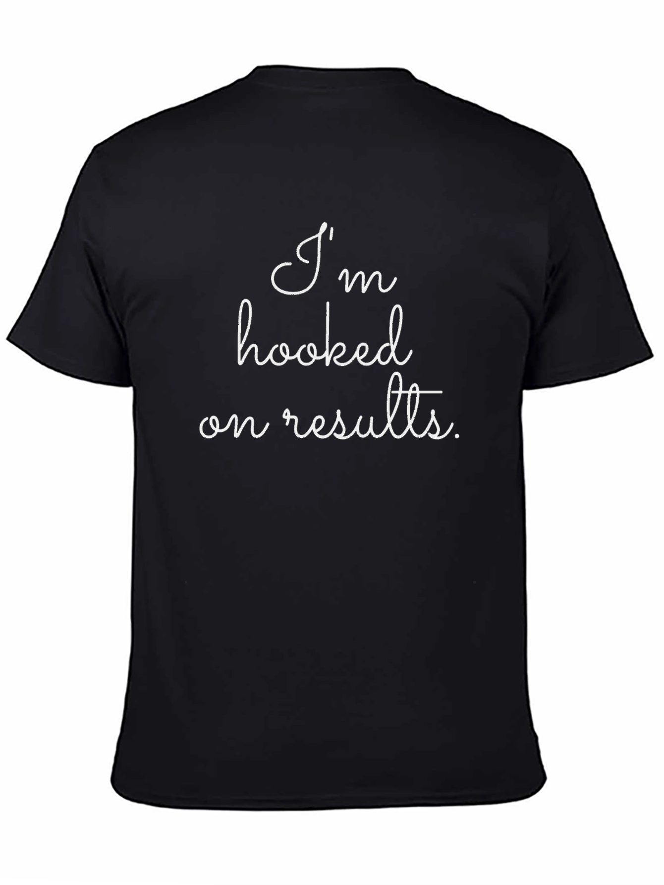 Hooked on Results Black Graphic Tee