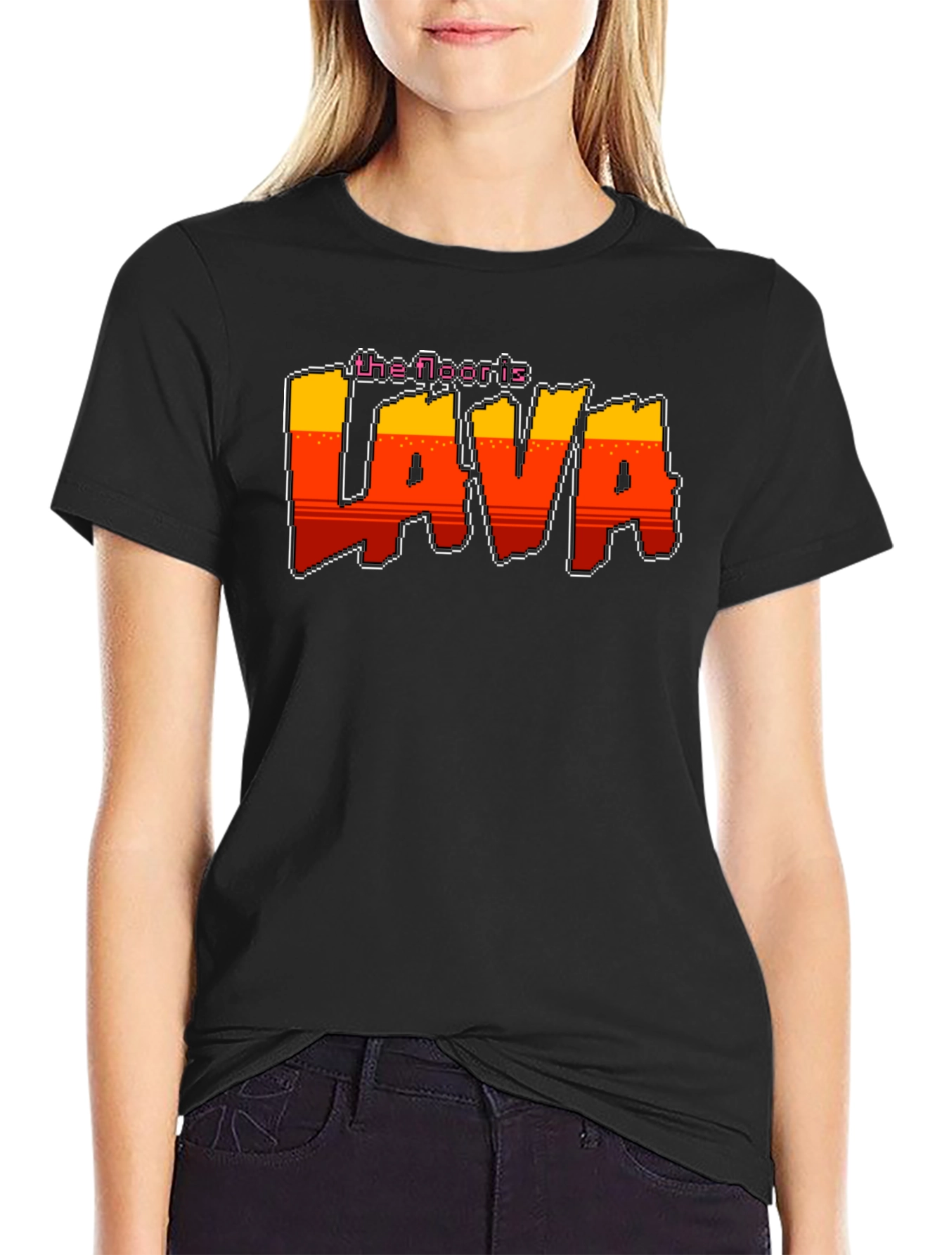 The Floor is Lava Retro Graphic T-Shirt