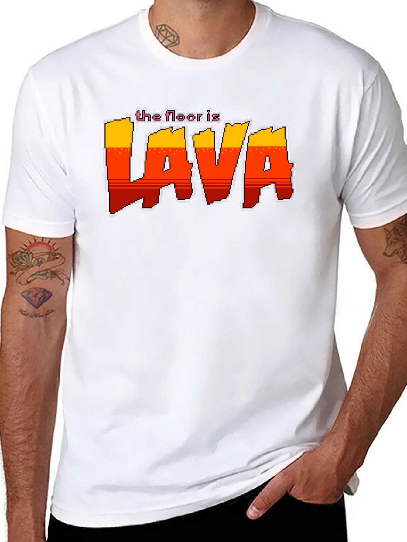 The Floor is Lava Retro Graphic T-Shirt