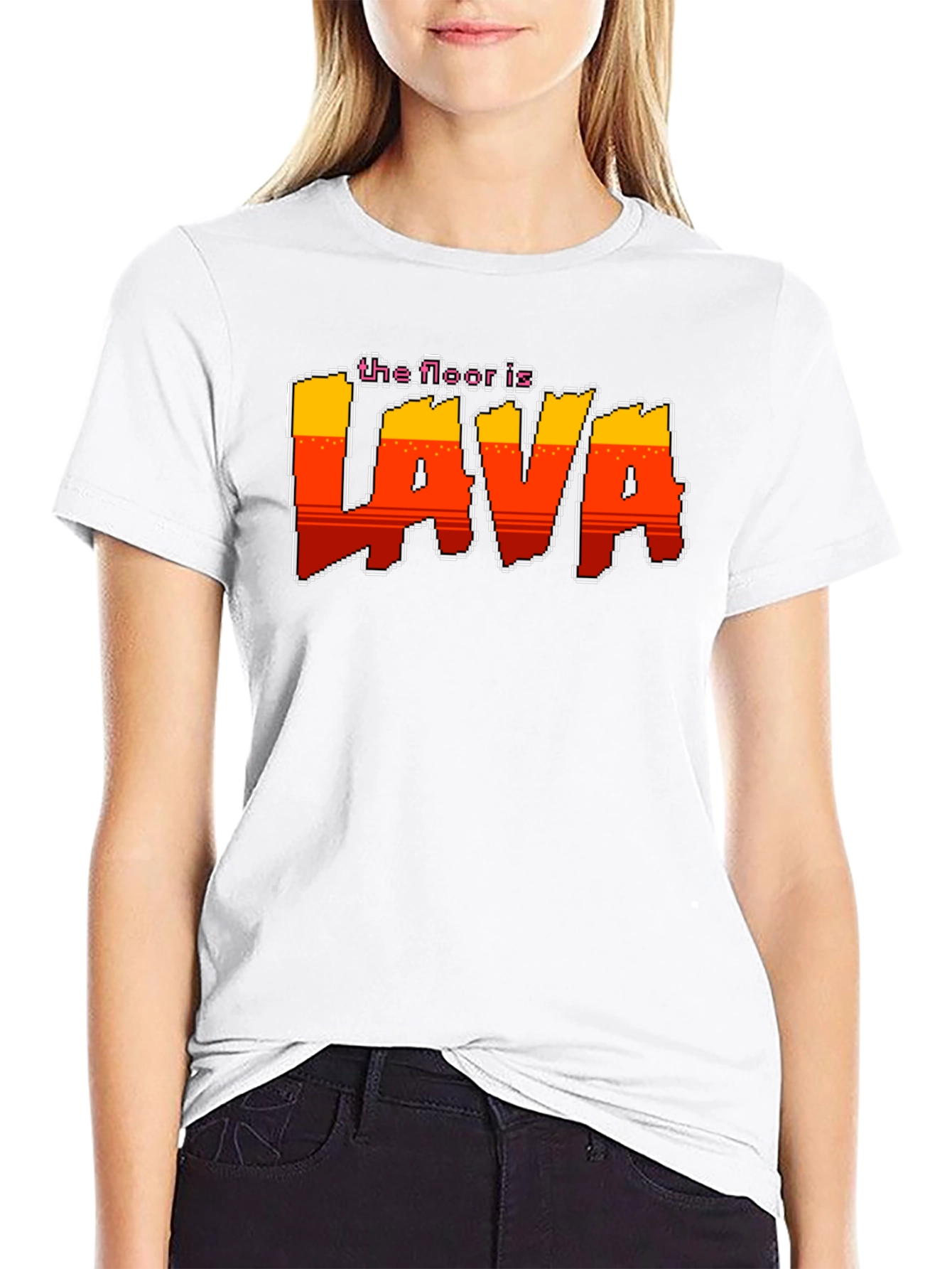 The Floor is Lava Retro Graphic T-Shirt