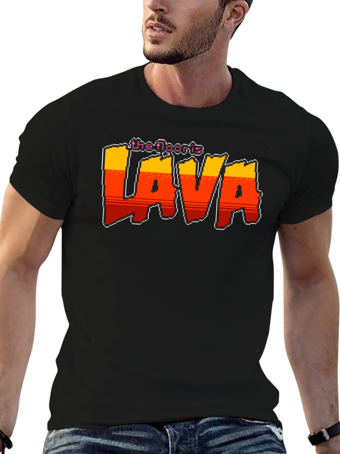 The Floor is Lava Retro Graphic T-Shirt