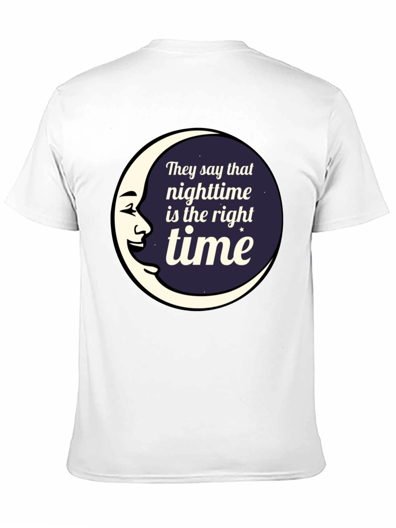 Nighttime is the Right Time Graphic T-Shirt