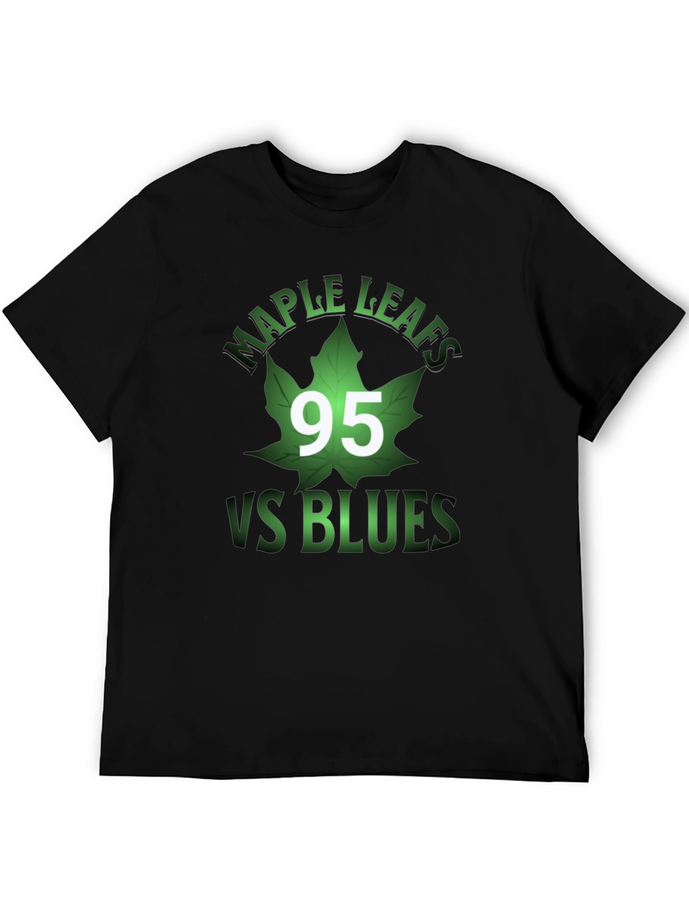 Maple Leafs VS Blues Black Graphic T-Shirt