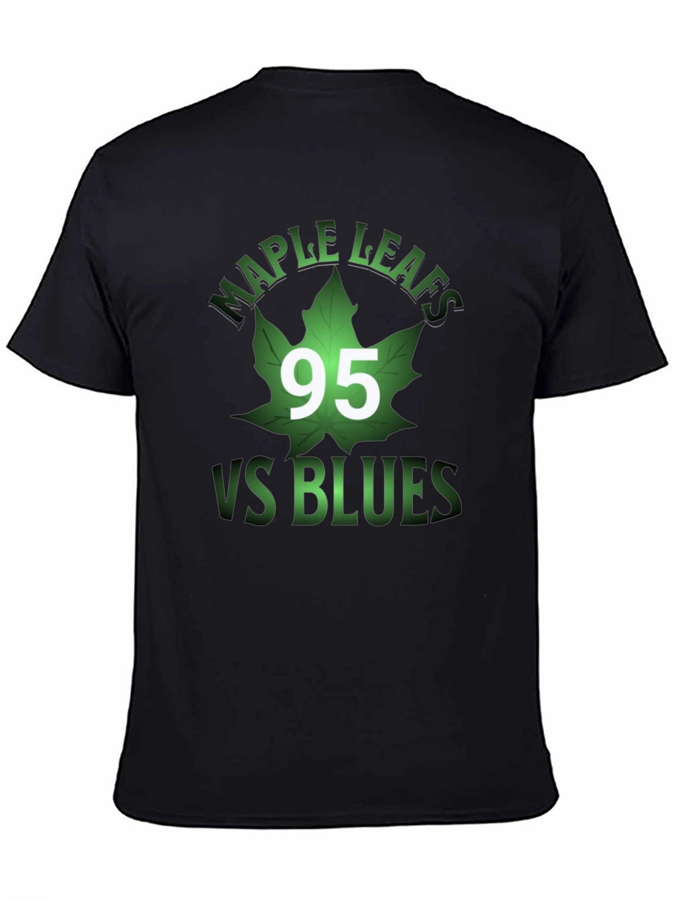 Maple Leafs VS Blues Black Graphic T-Shirt